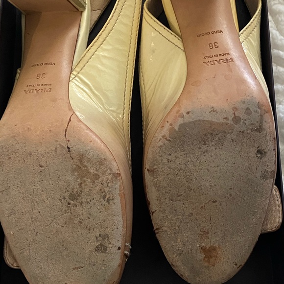 Prada slip on shoes beige/brown color size 6 - Picture 4 of 10